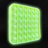 Pop It Brilha No Escuro Quadrado Anti Stress Verde