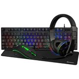 Kit Gamer 4 N 1 Teclado Mouse Headset Led 3200dpi Mousepad G