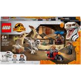 Lego Jurassic World Atrociraptor Perseguição De Motocicleta