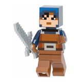 Boneco Minifigure Blocos De Montar Hex Minecraft