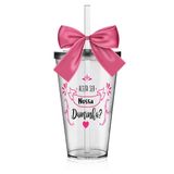 Copo Lembrancinha Daminha Acrílico Rosa