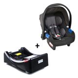 Conjunto Bebê Conforto Com Base Para Carro Burigotto Touring X De 0 Até 13 Kg Preto Mesclado