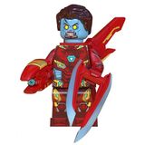 Boneco Blocos De Montar Iron Man Zumbie Marvel Terror