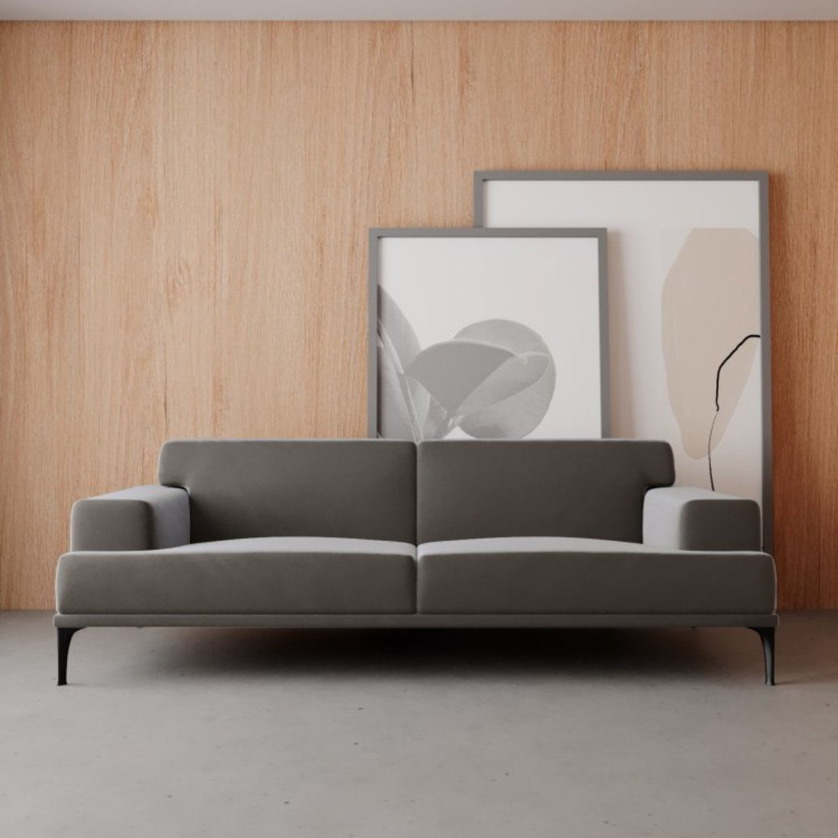 Sofá 3 Lugares Joy Neo Capuccino