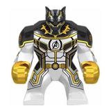 Boneco Big Blocos De Montar Grande Pantera Negra Vingadores