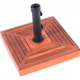 Base Para Ombrellone Revestida Em Madeira 25kg Bel Lazer