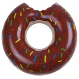 Bóia Donut Gigante 120cm Chocolate Piscina Praia Festa Verão