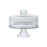 Boleira Com Tampa E Pedestal, Prato Para Bolo De Vidro