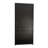 Porta De Alumínio Lambril Super 210cm X 80cm Brimak Preto