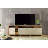 Bancada Columbus P/tv Até 75&quot; Buriti/off White