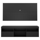 Rack Suspenso Com Painel Para Tv Até 65´´ Flórida Fg3299 Preto