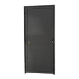 Porta De Alumínio Lambril Super 210cm X 80cm Brimak Cinza