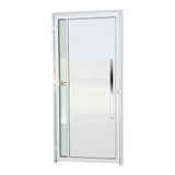 Porta de Alumínio Lambril 210x100cm com Puxador Visione Super Brimak Branco