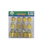 12 Peças Cadeado Pequeno 32/38 E 50mm Cartela Cadeado Glory