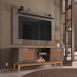 Rack Com Painel Para Tv Até 60 Polegadas Retrô Safira Versátile Casa D