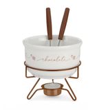 Conjunto Para Fondue Chocolate 5 Peças Casal Forma Inox