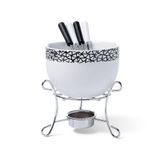 Aparelho De Fondue Cerâmico 6 Peças Branco Brinox 1256/105
