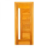 Folha de Porta Madeira Maciça 210x80cm com 7 Réguas Espessura 3,3cm Envernizada Jomadi Verniz Natural