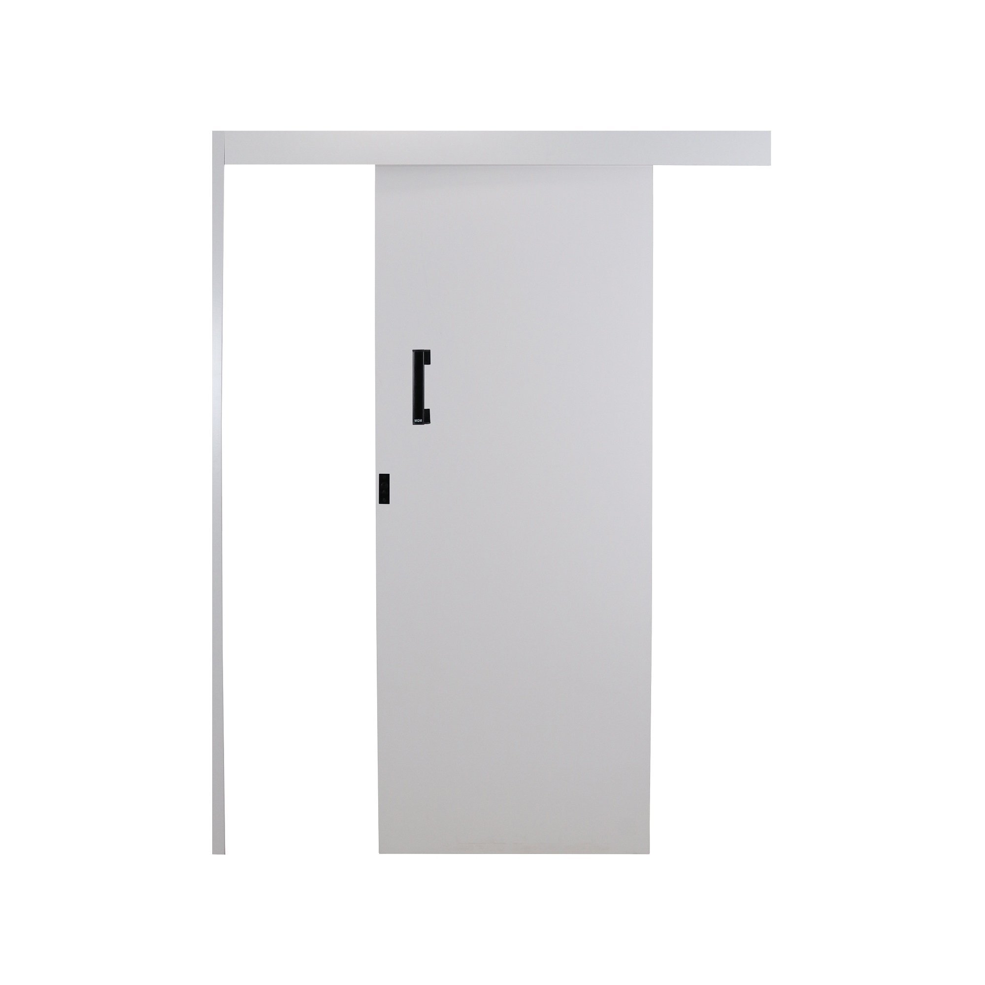 Porta de Correr Sobrepor - Reversivel 215x80cm sem Batente Melamínico MGM Branco