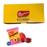 Bolinho De Baunilha Recheado Morango Bauducco 16x40g