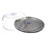 Conjunto Para Queijos Com 2 Peças Acrílico E Inox Fratelli
