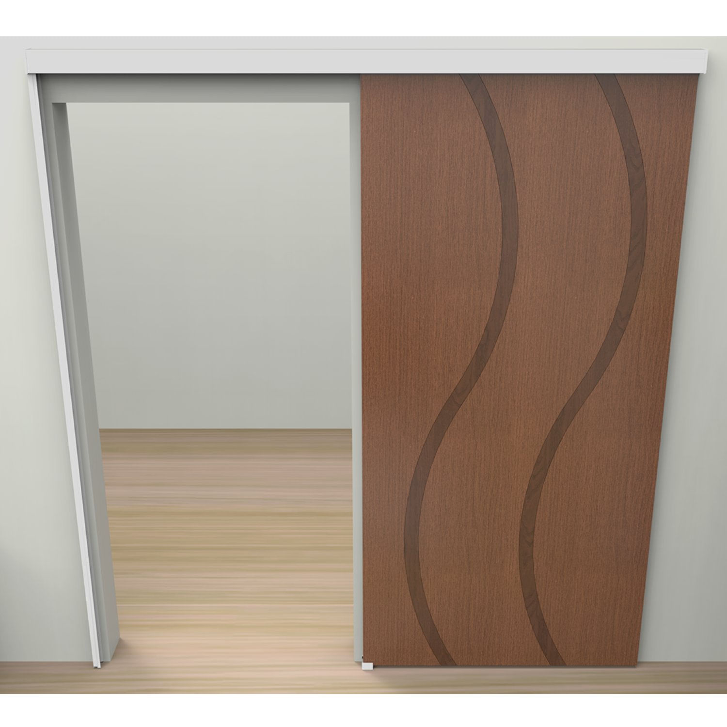 Suporte Para Porta de Correr 7x200cm com Batente Master TOP Rodinato Branco