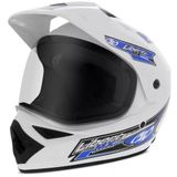 Capacete Moto Pro Tork Liberty Mx Pro Vision 58 Branco
