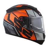 Capacete Ls2 Cap Vector Ff397 Ft2 Matte Blk/org/silver 58/m