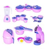 Kit Brinquedos De Menina Cozinha Completa Panelas Airfryer