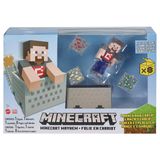 Minecraft Playset Minecart 3,25pol Mayhem Mattel - Gvl55