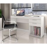 Mesa Escrivaninha De Escritório Office Notável Branco Branco