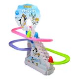 Brinquedo Infantil Pista/ Elevador Clube Pinguins Trilhos