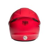 Capacete Para Moto Aberto Taurus Joy 23 Vermelho 56