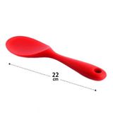 Colher De Arroz Silicone 22 Cm Vermelho