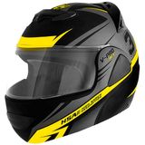 Capacete Moto Robocop Escamoteável Pro Tork V-pro Jet 3 Preto/prata Tam: 62