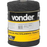 Corda Multifilamento 6,0mmx191m Preta Vonder