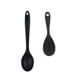 Colher De Servir Em Silicone Preto De 22cm E 27cm.