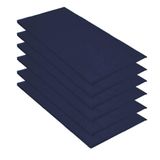 Kit 06 Colchonete Slim 95x59cm Solteiro Suede Azul Marinho