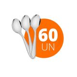 60 Colheres Sobremesa Laguna Em Aço Inox Csitop - Tramontina