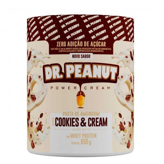 Pasta De Amendoin Cookies &amp; Cream Com Whey Isolado Dr Peunut