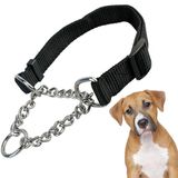 Coleira Cachorro Ajustavel Semi Enforcadora Elo Torcido