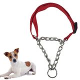 Coleira 1.5cm Elo Torcido Ajustavel Semi Enforcadora Cachorro Caes Pet Adestramento Pequeno Porte Passeio Ar Livre Treinamento