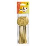 Colher De Mesa Elite Glamour Dourado 6 Peças Gourmet Mix