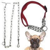 Coleira Cachorro Semi Enforcadora Ajustavel Kit Corrente Aço Zincado Guia Passeio Rua Pet Treinamento Animais