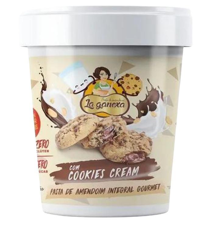 Pasta De Amendoim Integral Cookies Cream 450g La Ganexa