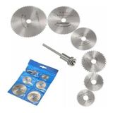 Kit 7 Peças Mini Disco Serra Circular Micro Retifica Dremel