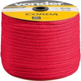 Corda Multifilamento Trançada 8mm 258m Vermelha Carretel - V