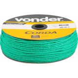 Corda Multifilamentada Trançada 6mmx165m 2,55kg Verde Polipr