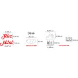 Kit Enfeite De Natal Ornamento Natalino Decorativo Casa Mdf