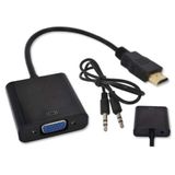 Cabo Adaptador Conversor Hdmi Para Vga Preto